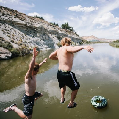 Jumping into the Green River