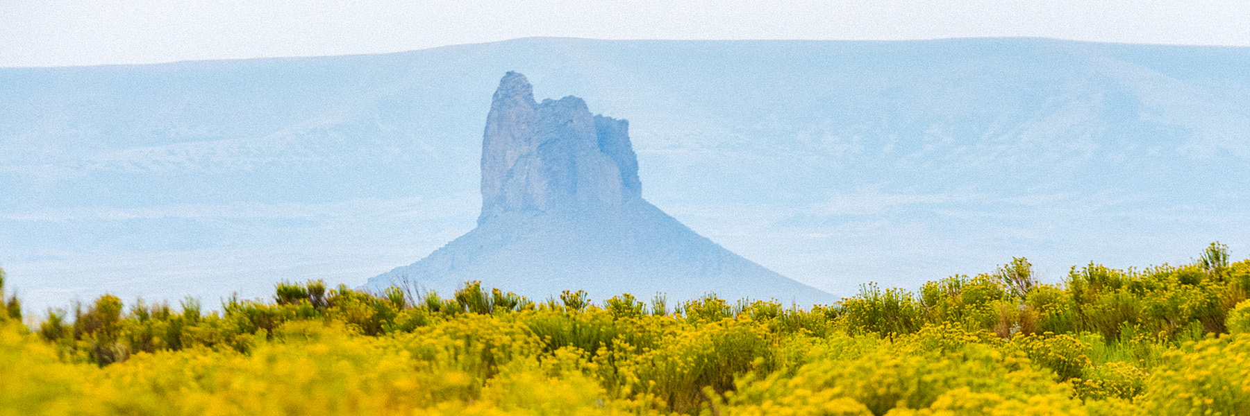 Boar's Tusk Rock Formation in Wyoming