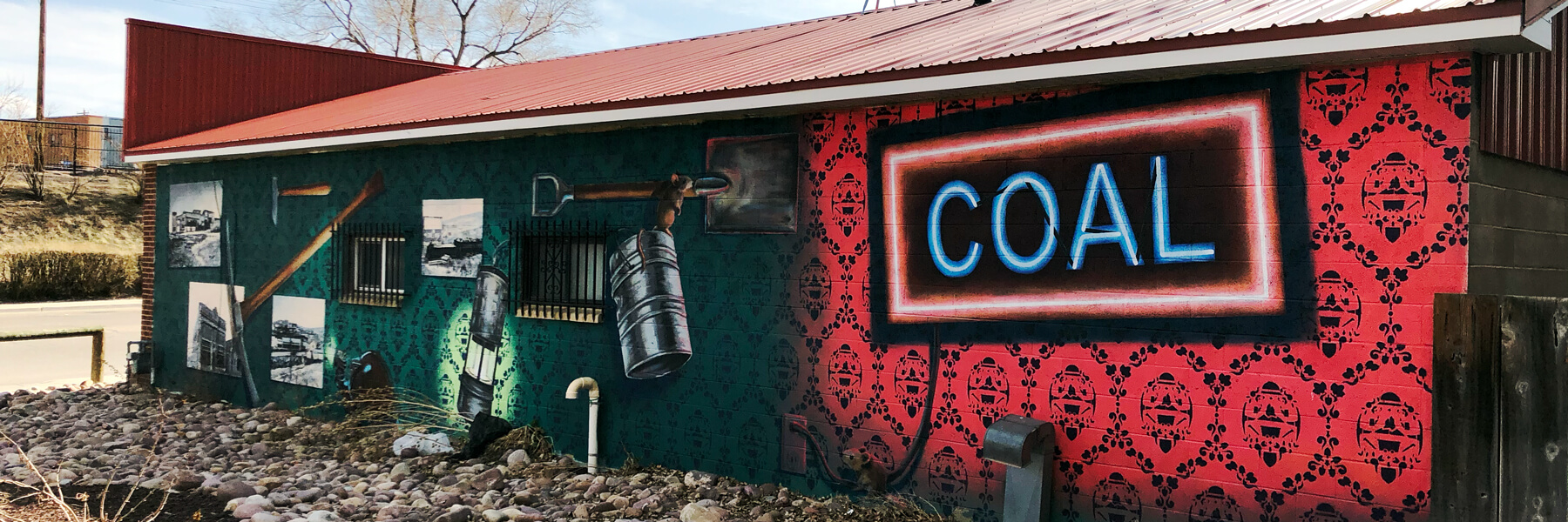 Power of Coal Mural in Southwest Wyoming