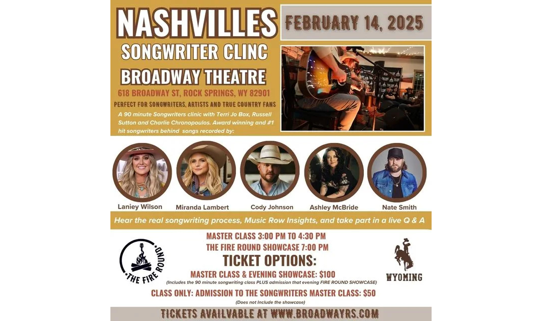 Song Writing Clinic at The Broadway