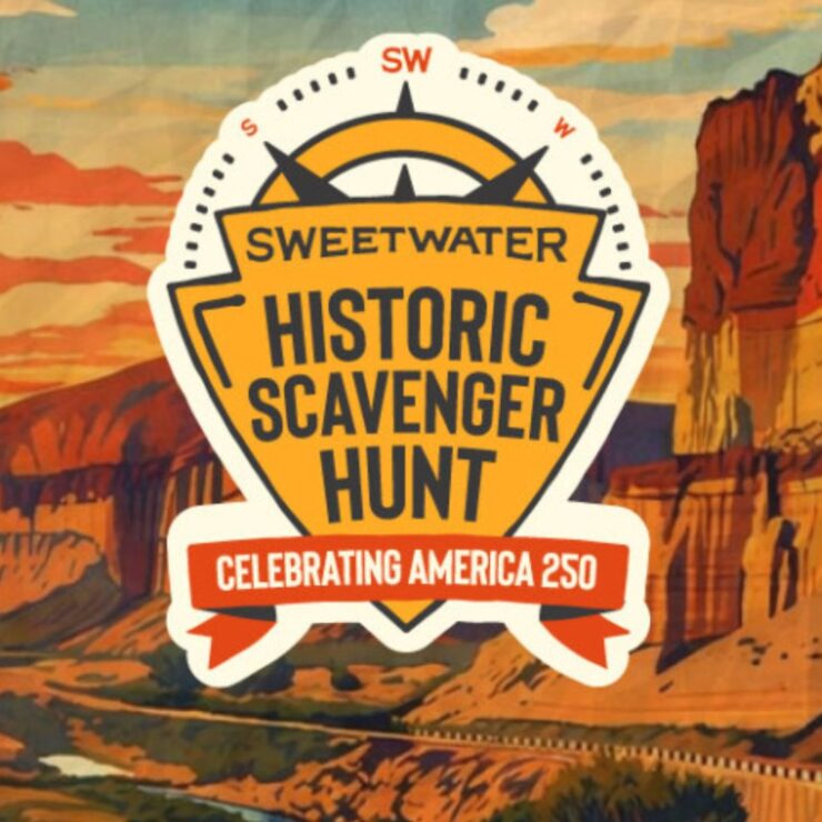 Logo for Sweetwater Historic Scavenger Hunt, featuring 